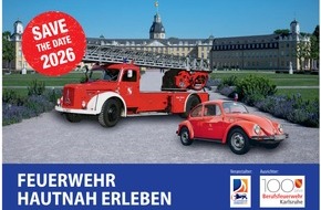 Landesfeuerwehrverband Baden-W&uuml;rttemberg e.V.: FWV BW: 12. Landesfeuerwehr-Oldtimertreffen, 34. Wettbewerb f&uuml;r Handdruck-Feuerspritzen und Landesflorians-Gottesdienst in Karlsruhe Erleben Sie am 26. April Feuerwehrgeschichte hautnah!