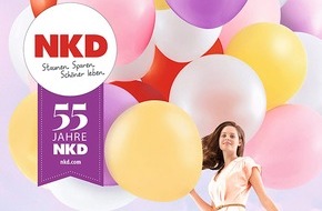 NKD Services GmbH: NKD: Der sympathische Textilfilialist feiert 2017 seinen 55. Geburtstag und beschenkt seine Kunden mit attraktiven Rabatten und überraschenden Sonderangeboten