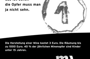 medico international e.V.: Von Landminen und Kinderreimen / Graphik-Designerin für Arbeit gegen Landminen ausgezeichnet
