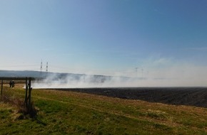 Polizeidirektion Mayen: POL-PDMY: Grafschaft-Oeverich: Brand eines Erdbeerfeldes