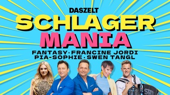 DAS ZELT AG: DAS ZELT präsentiert am 1. Februar 2025 in Winterthur die Premiere von Schlager Mania und verspricht eine unvergessliche Nacht voller Musik, Emotionen und ausgelassener Stimmung