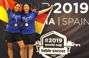 Kivent GmbH: Weltmeistertitel für Deutschland / Lilly Andres holt Gold bei der Tischfußball-WM