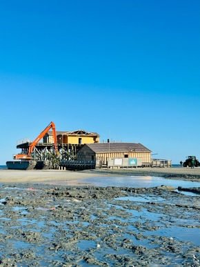 St. Peter-Ording: Abriss der alten Strandbar 54
