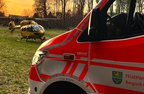 Feuerwehr Bergisch Gladbach: FW-GL: Schwerstverletzter Mountainbiker nach Sturz im Wald im Stadtteil Nußbaum von Bergisch Gladbach