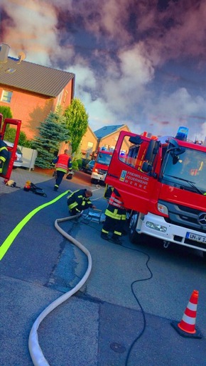 FW-WRN: Gemeinsamer Übungsabend vom LZ 3 aus Stockum und der LG 4 aus Holthausen der Freiwilligen Feuerwehr Werne in Stockum