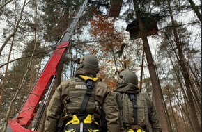 Polizei Presse A 49: Polizei Presse A 49: Zehnter Einsatztag im Dannenröder Forst