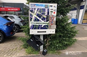 Polizeipräsidium Westpfalz: POL-PPWP: Versuchte Sprengung eines Zigarettenautomaten
