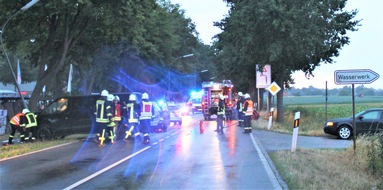 Kreispolizeibehörde Viersen: POL-VIE: Brüggen: Vorfahrt beim Abbiegen missachtet - Ausweichversuch endet an Laterne