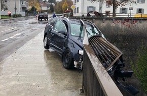Polizeidirektion Pirmasens: POL-PDPS: Zweibrücken / Verkehrsunfall mit leicht verletzter Person