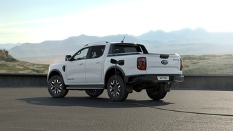 Ford Ranger mit Plug-in-Hybridantrieb: Elektrifizierter Pick-up bietet intelligente Optionen für Arbeit und Freizeit