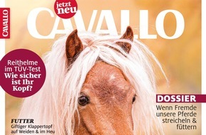 Motor Presse Stuttgart: Magazin CAVALLO will sensibilisieren: Spaziergänger bringen sich selbst und Pferde auf der Weide häufig in Lebensgefahr