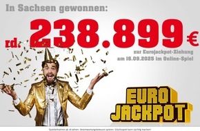 Sächsische Lotto-GmbH: Treffer in Sachsen: Eurojackpot-Gewinn von 238.898 Euro | Jackpot steht bei 120 Millionen Euro