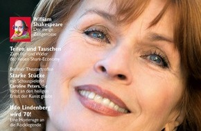 3sat: "Ich bin nicht bescheiden" / Senta Berger im Gespräch mit dem "3sat TV- & Kulturmagazin" / Das neue Magazin mit dem Besten aus 3sat in den Monaten April bis Juni ist ab 18. März im Handel erhältlich