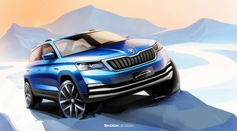 Skoda Auto Deutschland GmbH: Neuer SKODA für China - erste Skizzen des Mainstream-City-SUV (FOTO)