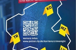 Landeskriminalamt Rheinland-Pfalz: LKA-RP: Erfolgreiche erste landesweite Crime Night begeistert junge Menschen für den Polizeiberuf