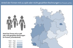 CRIF GmbH: Zahlungsmoral von Unternehmen erreicht Spitzenwert / Firmen im Saarland und in Berlin mit schlechtester Zahlungsmoral bundesweit