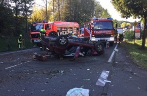 Feuerwehr Olpe: FW-OE: Tragischer Unfall mit einem Todesopfer