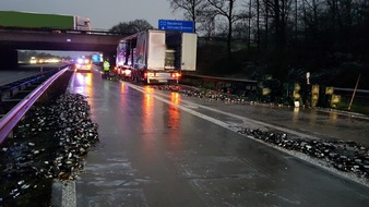 Polizeiinspektion Verden / Osterholz: POL-VER: Lkw verliert Bierkisten