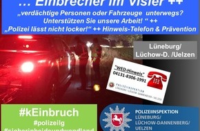 Polizeiinspektion Lüneburg/Lüchow-Dannenberg/Uelzen: POL-LG: ++ ... die Polizei kontrolliert ++ Einbrechern auf der Spur ++ Kontrollen der Polizei am 04.12.19 -> Mann mit Haftbefehl ++ Schutz vor Einbruchskriminalität" ++ Polizei lässt nicht ...