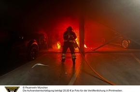 Feuerwehr München: FW-M: Fahrzeugbrand im Parkhaus (Neue Messe)