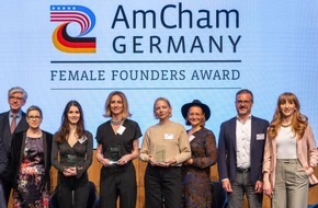 American Chamber of Commerce in Germany (AmCham Germany): Female Founders Award 2023: Bewerbungen jetzt möglich