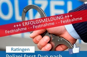 Polizei Mettmann: POL-ME: Besitzer findet entwendeten Smart im Internet: Polizei fasst zwei mutmaßliche Täter - Ratingen - 2309026