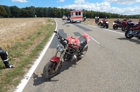 Polizeidirektion Koblenz: POL-PDKO: Braubach L 327Verkehrsunfall mit verletztem Motorradfahrer