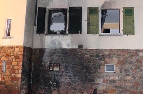 Polizeidirektion Bad Kreuznach: POL-PDKH: Brand im sogenannten "Völkerring" in der Rüdesheimer Straße in Bad Kreuznach - sechs Personen leicht verletzt