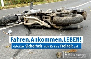 Polizeipräsidium Rostock: POL-HRO: Start der Kontrollen zu "Fahren.Ankommen.LEBEN!" mit Schwerpunkt "Zweiradfahrer"