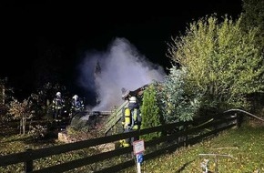 Polizeiinspektion Celle: POL-CE: Hohne - Gartenhaus in Hohne/Spechtshorn abgebrannt