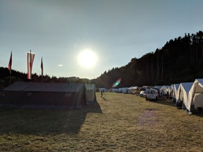 FW-Heiligenhaus: Zeltlager der Jugendfeuerwehren des Kreises in Reichshof (Meldung 18/2018)