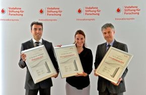 Vodafone GmbH: Vodafone Innovationspreis 2013: Wegweisende Wissenschaft für mobile Gesellschaft (BILD)