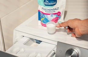 Dr. Beckmann Group: Drei Helden für fasertief saubere Wäsche / Dr. Beckmann Fleckensalz mit verbesserter Formel und neue Fleckenprodukte sorgen für Werterhalt von Kleidung und Alltagstextilien