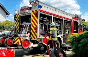 Feuerwehr Dinslaken: FW Dinslaken: Kellerbrand in Hiesfeld