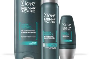 Unilever Deutschland GmbH: NEU: Dove MEN+CARE AQUA IMPACT mit vitalisierenden Meeresmineralien ergänzt die Dove Männerpflegeserie (mit Bild)