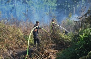 Feuerwehr Iserlohn: FW-MK: Waldbrand im Grüner Tal fordert die Feuerwehr