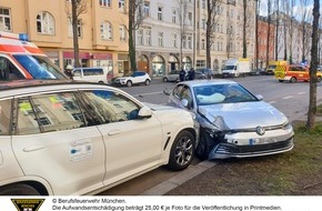 Feuerwehr München: FW-M: Verkehrsunfall - eine Verletzte (Ludwigsvorstadt-Isarvorstadt)