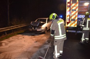 Feuerwehr Stolberg: FW-Stolberg: Auffahrunfall nach Wildunfall