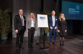 Koehler Group: Flexibles Verpackungspapier »Koehler NexPlus® Advanced« mit dem Umwelttechnikpreis Baden-Württemberg 2023 ausgezeichnet