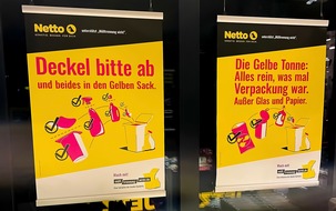 Netto: Gemeinsam für mehr Recycling: Netto ist neuer Partner der Initiative "Mülltrennung wirkt"