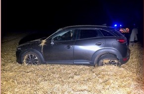 Polizeidirektion Landau: POL-PDLD: Steinfeld L 545 - Von der Fahrbahn abgekommen
