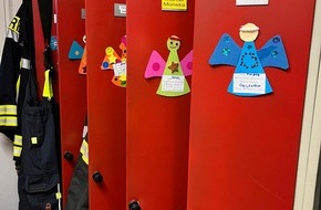 Feuerwehr Beverungen: FW Beverungen: Schutzengel für die Einsatzkräfte/Eine besondere Überraschung der Kinderfeuerwehrgruppe Herstelle