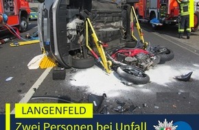 Polizei Mettmann: POL-ME: Über Rot gefahren: Zwei Personen nach Verkehrsunfall in Lebensgefahr - 2508104