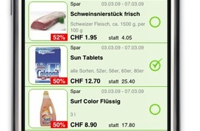 comparis.ch AG: comparis.ch: iPhone-Applikation für Aktionen und Sonderangebote - Das iPhone wird zum Radar für Aktionen