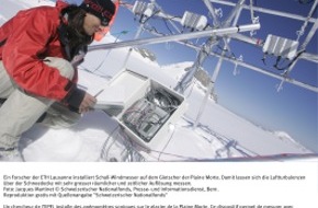 Schweizerischer Nationalfonds / Fonds national suisse: SNF: Bild des Monats Februar 2006: Energieaustausch zwischen 
Bergluft und Schnee beeinflusst Lawinengefahr und Gletscherschmelze