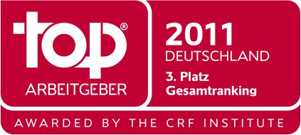 Santander Consumer Bank AG: Santander erreicht Platz 3 der "Top Arbeitgeber Deutschland 2011" (mit Bild)