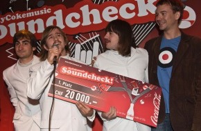 Coca-Cola Schweiz GmbH: "The Rambling Wheels" remportent le "MyCokemusic Soundcheck 2008"
