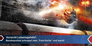 Bundespolizeidirektion München: Bundespolizeidirektion München: Bundespolizei schnappt "Train-Surfer" - Jugendliche erwartete saftige Kostennote