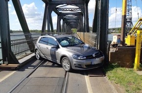 Bundespolizeiinspektion Flensburg: BPOL-FL: Lindaunis - Unfall auf Schleibrücke verursacht Zugausfälle