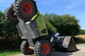 Polizeiinspektion Stralsund: POL-HST: Radlader verunfallt auf Gemeindestraße